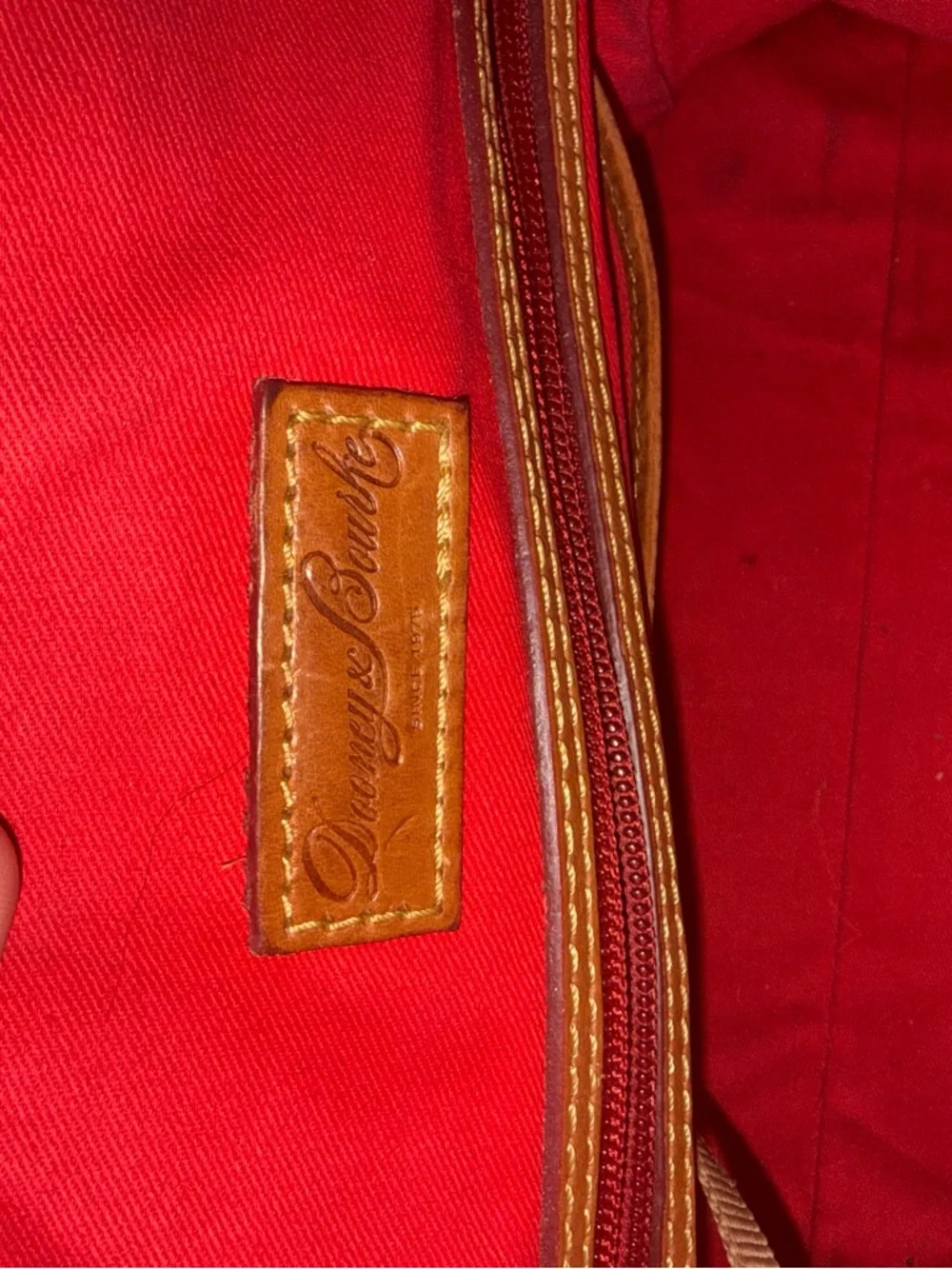 Dooney and Bourke Florentine Domed Buckle Satchel leather bag - Picture 8 of 12